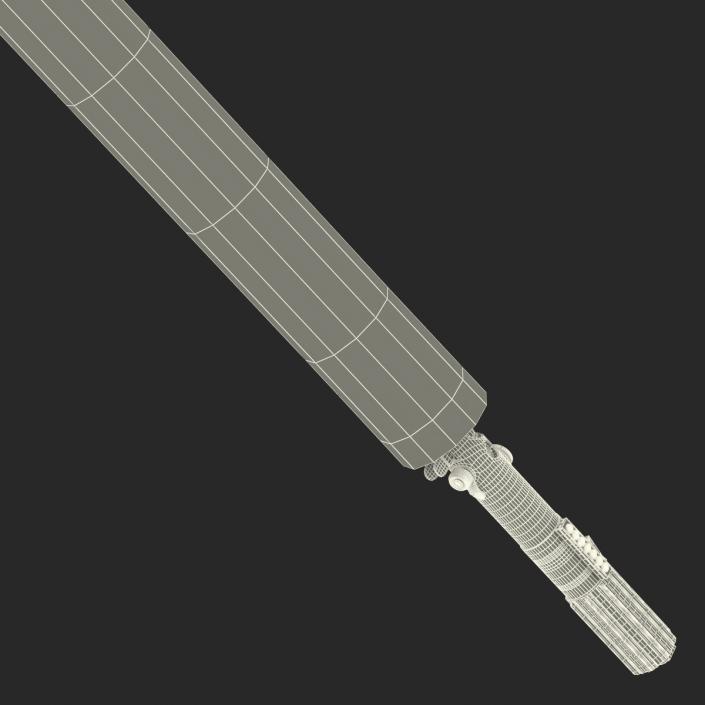 3D model Star Wars Luke Skywalker Lightsaber Used