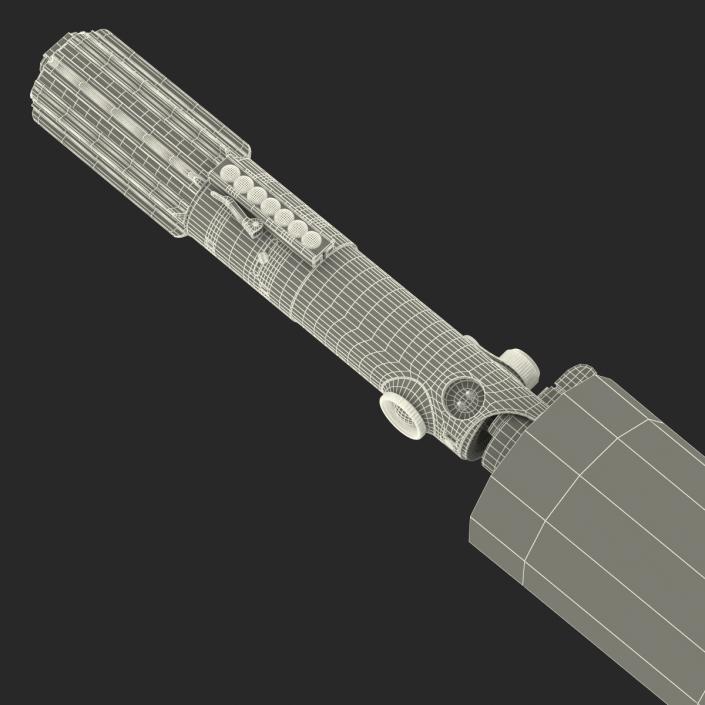 3D model Star Wars Luke Skywalker Lightsaber Used