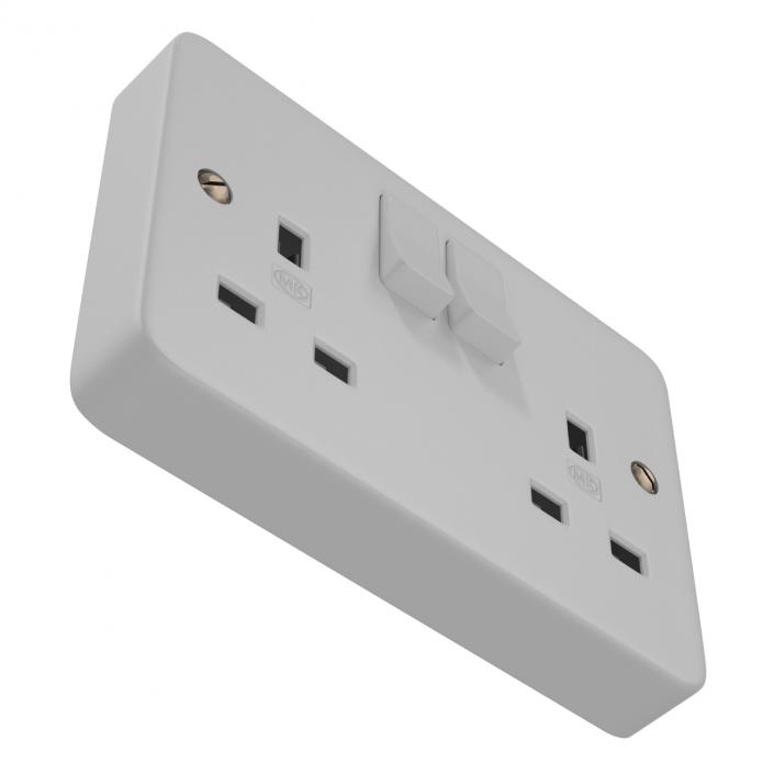 3D model UK Electrical Outlet