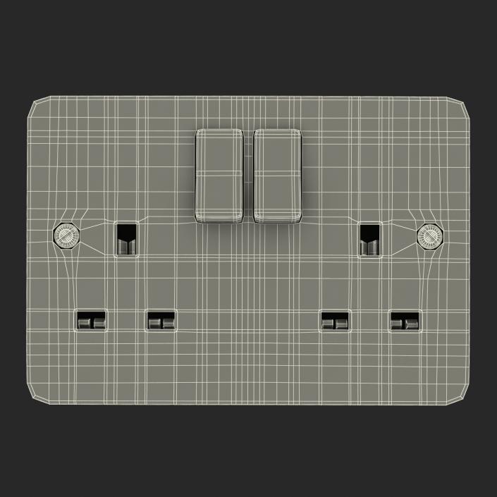 3D model UK Electrical Outlet