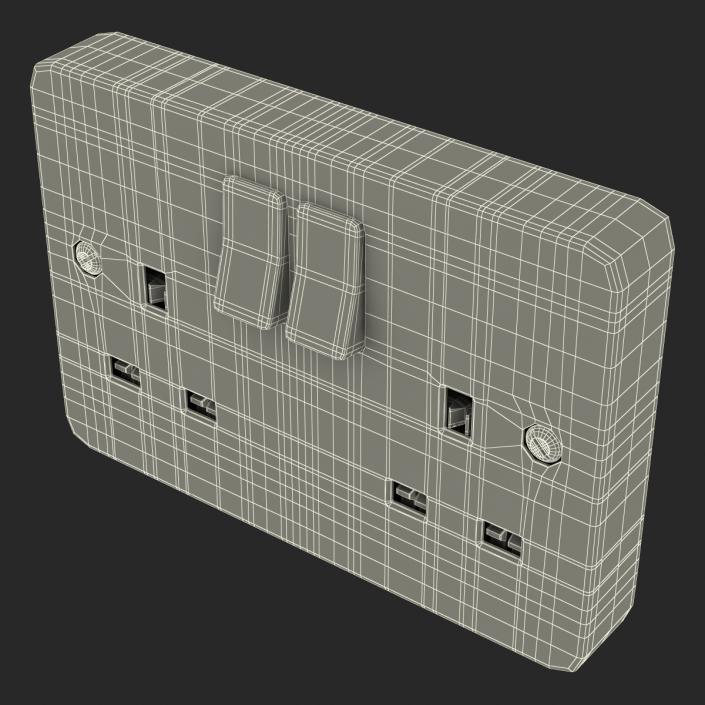 3D model UK Electrical Outlet