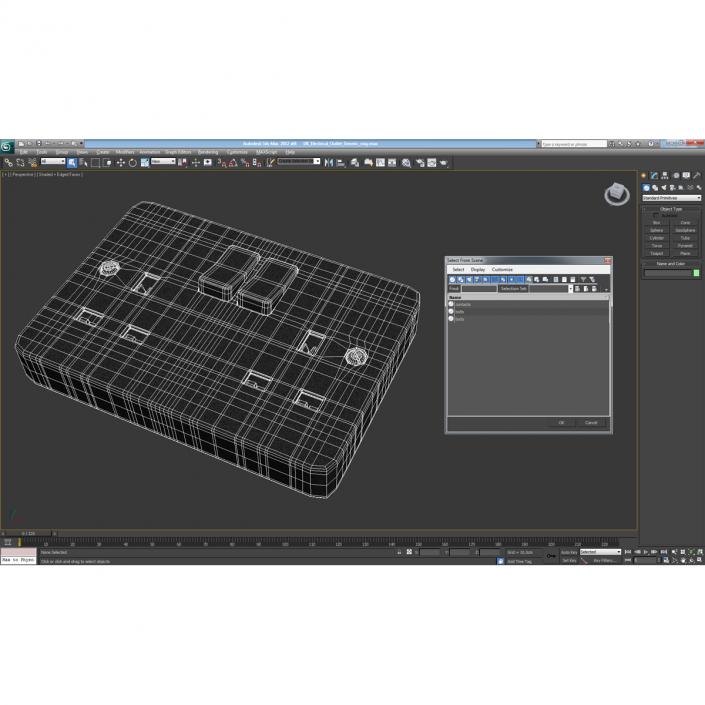 3D UK Electrical Outlet Generic model