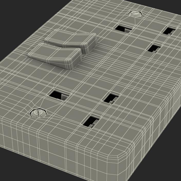 3D UK Electrical Outlet Generic model