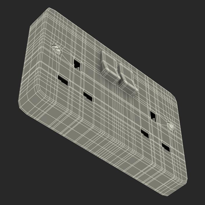 3D UK Electrical Outlet Generic model