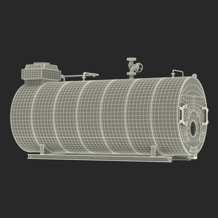 Industrial Gas Steam Generator Boiler 3D