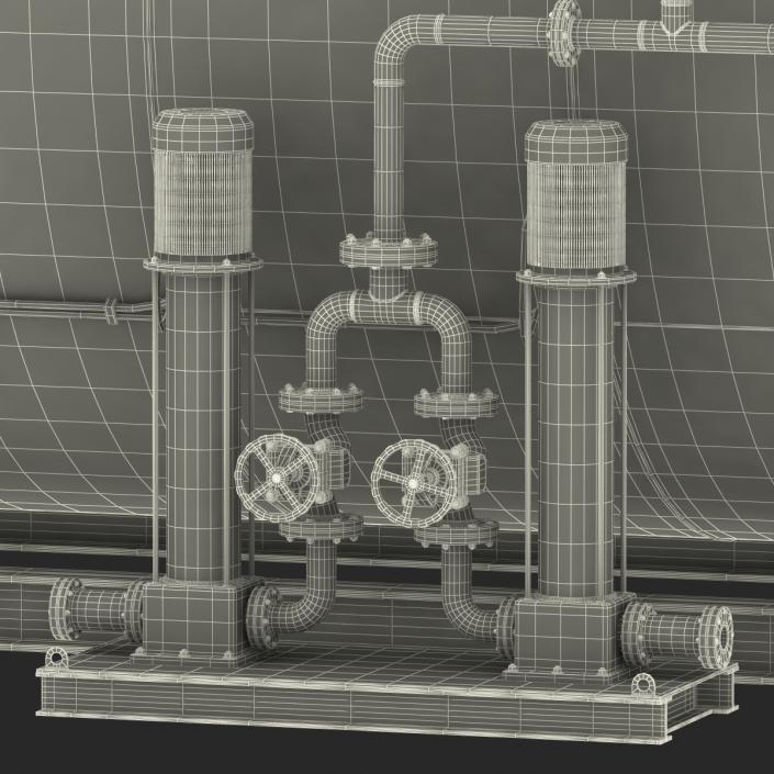 Industrial Gas Steam Generator Boiler 3D