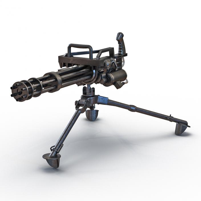 3D model Minigun Tripod Mount