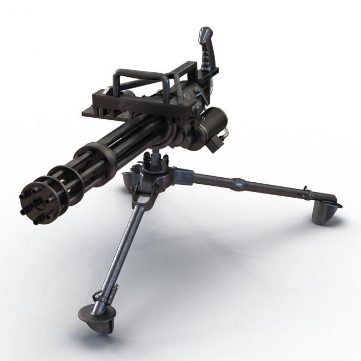 3D model Minigun Tripod Mount