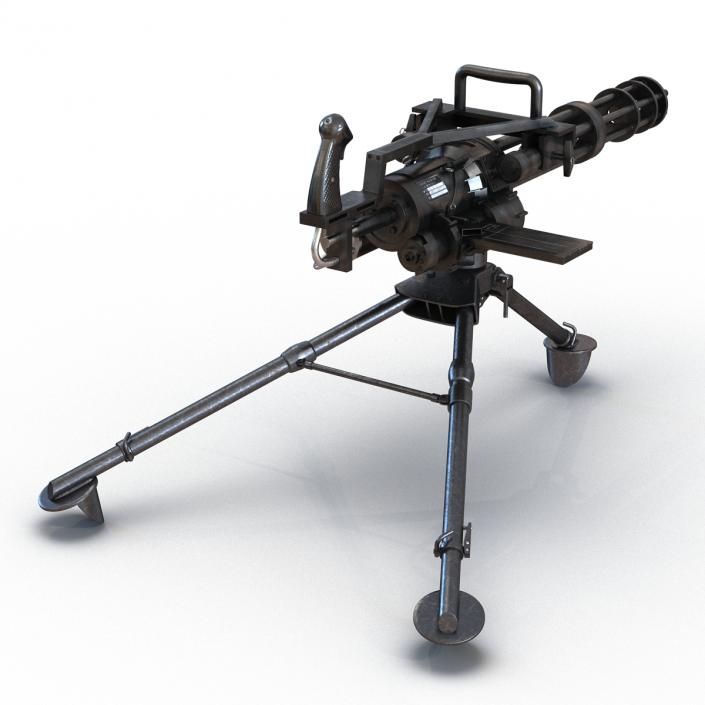 3D model Minigun Tripod Mount