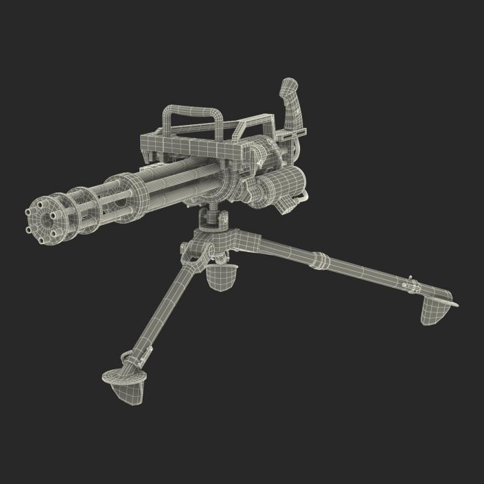 3D model Minigun Tripod Mount