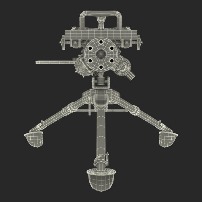 3D model Minigun Tripod Mount