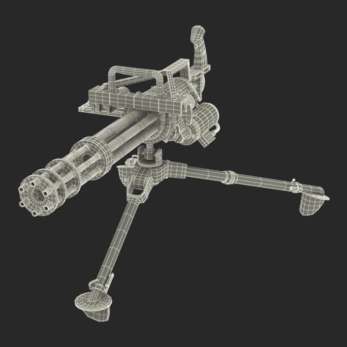 3D model Minigun Tripod Mount