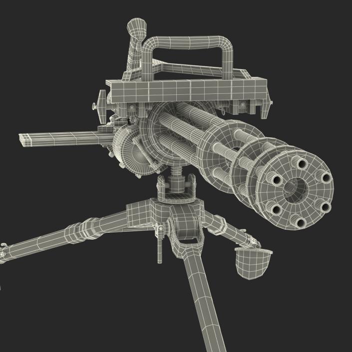 3D model Minigun Tripod Mount