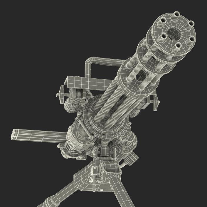 3D model Minigun Tripod Mount