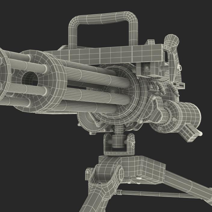 3D model Minigun Tripod Mount