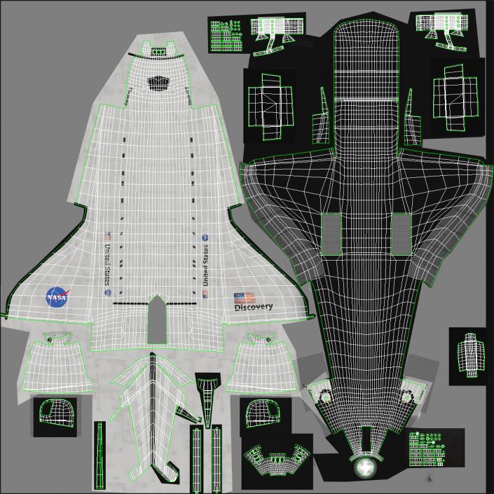 3D Space Shuttle Discovery model