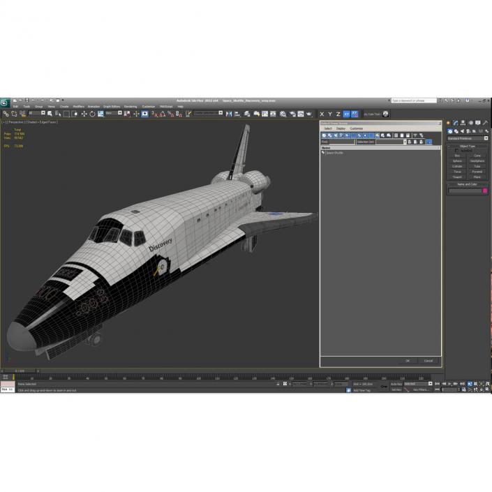 3D Space Shuttle Discovery model