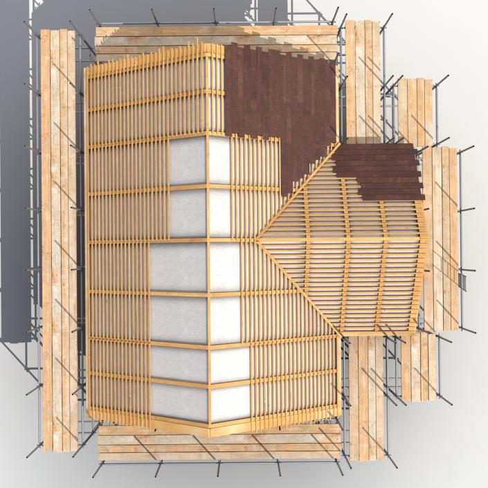 3D Private House Construction 2 model