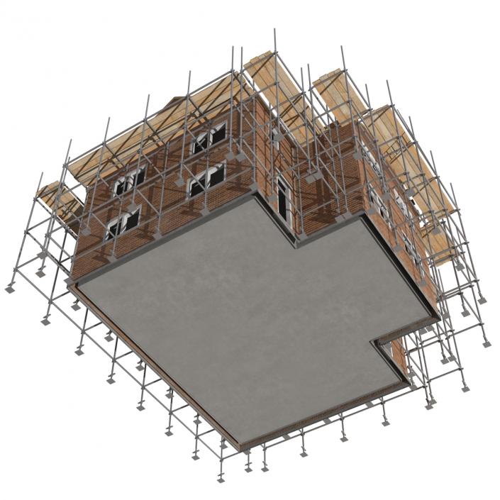 3D Private House Construction 2 model