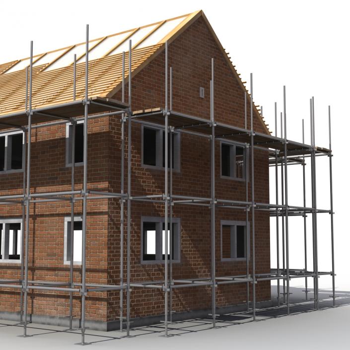 3D Private House Construction 2 model