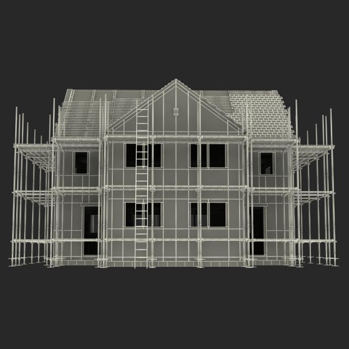 3D Private House Construction 2 model