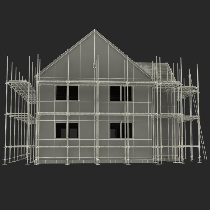 3D Private House Construction 2 model