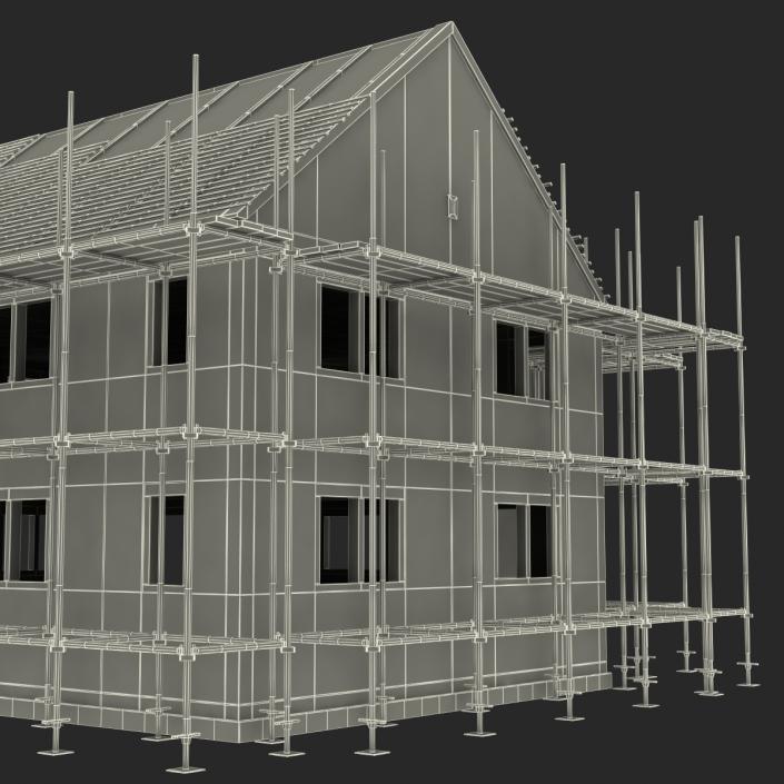 3D Private House Construction 2 model