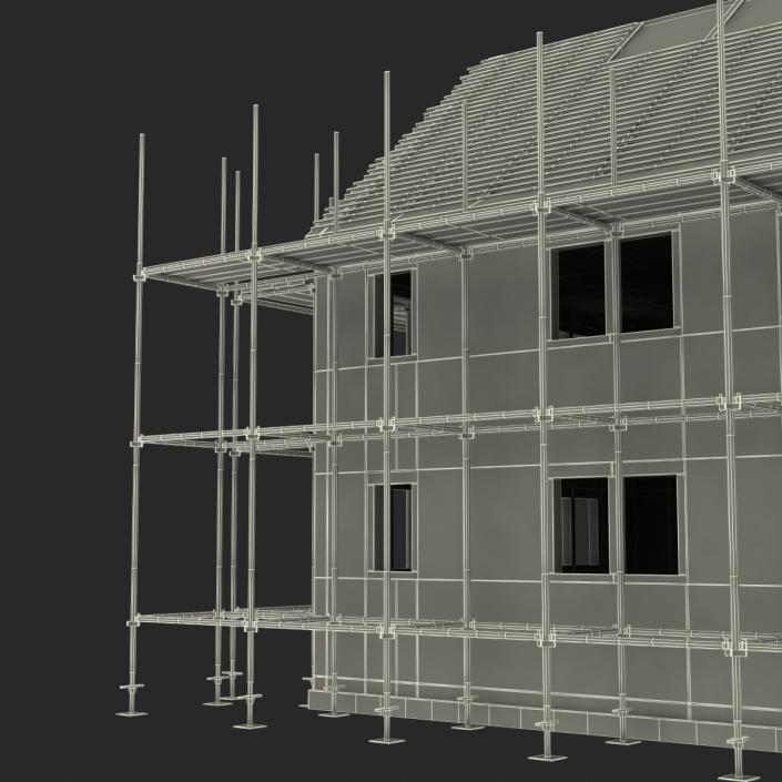 3D Private House Construction 2 model