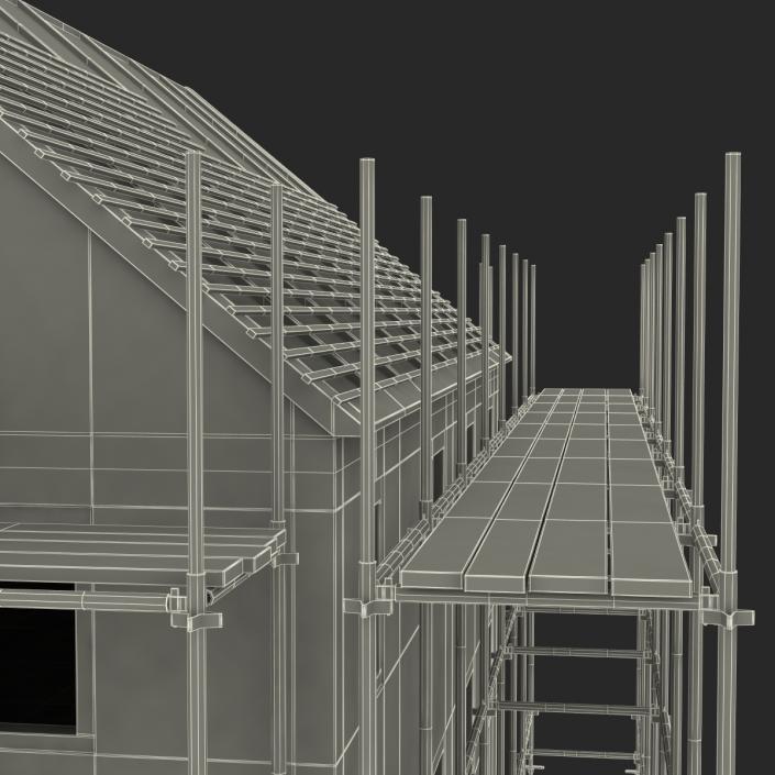 3D Private House Construction 2 model