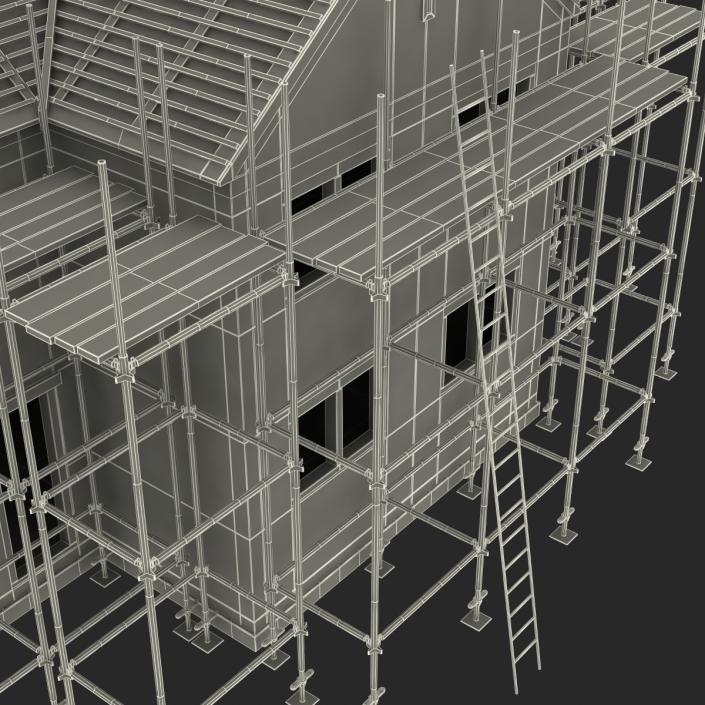 3D Private House Construction 2 model