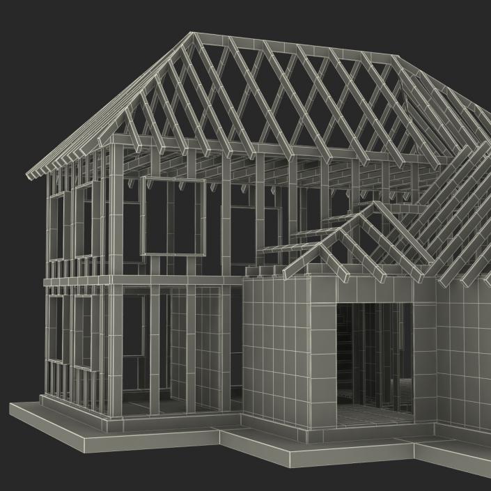 3D Private House Construction 6 model