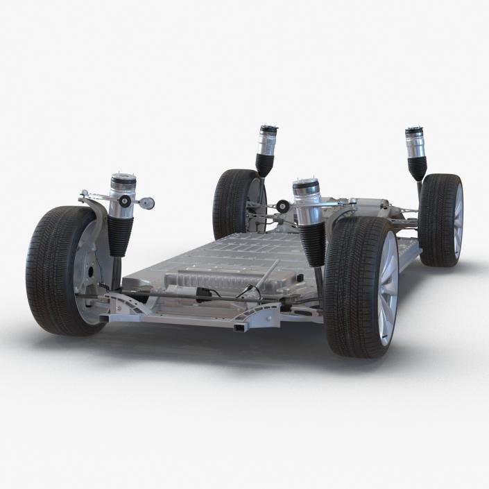 3D Tesla Model S Chassis 2 model