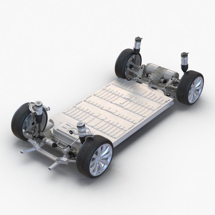 3D Tesla Model S Chassis 2 model