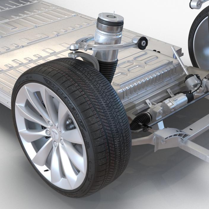 3D Tesla Model S Chassis 2 model