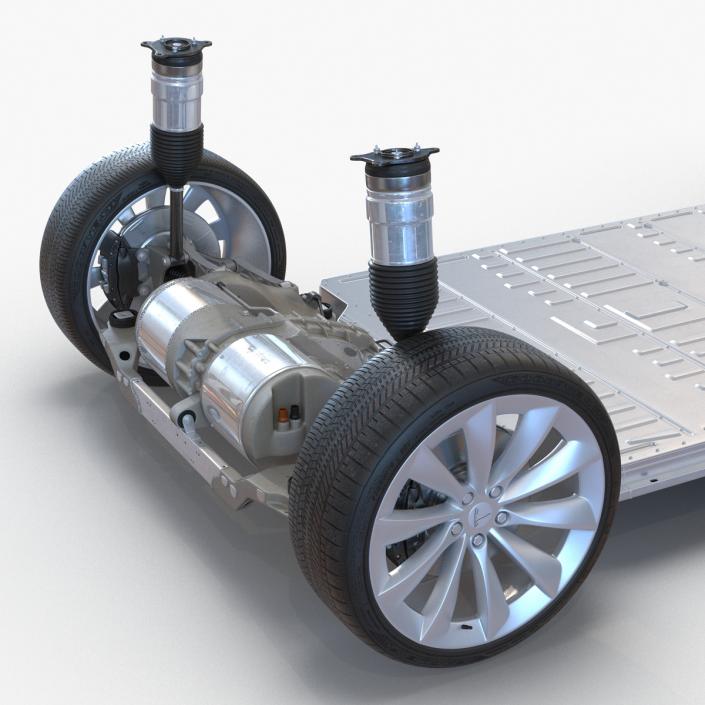 3D Tesla Model S Chassis 2 model