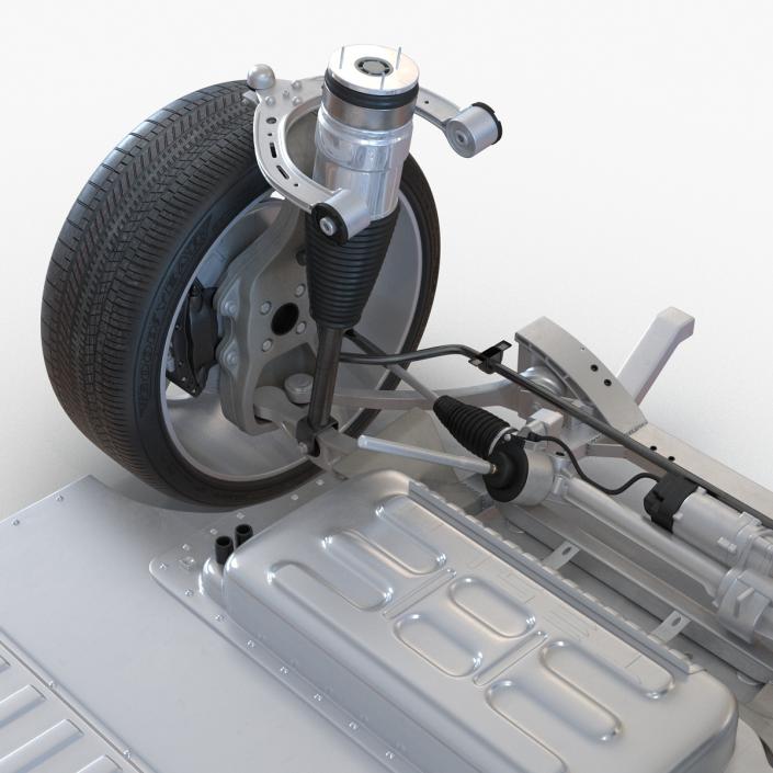 3D Tesla Model S Chassis 2 model