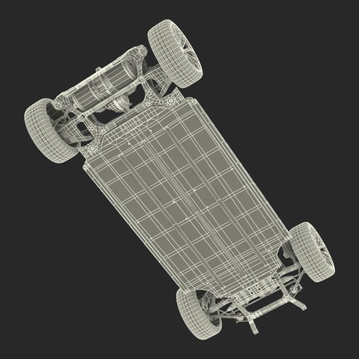 3D Tesla Model S Chassis 2 model