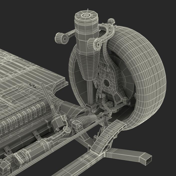 3D Tesla Model S Chassis 2 model