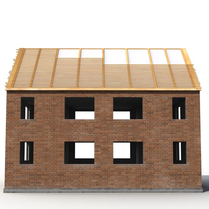 3D Private House Construction 3 model