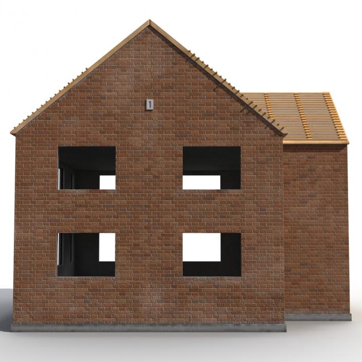 3D Private House Construction 3 model