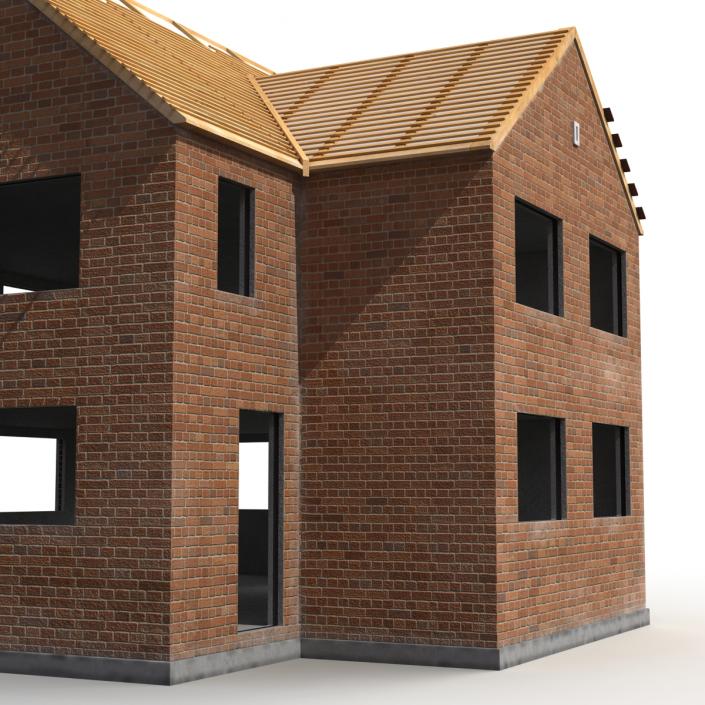 3D Private House Construction 3 model