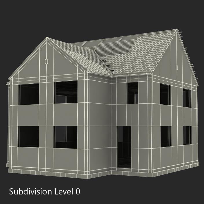 3D Private House Construction 3 model