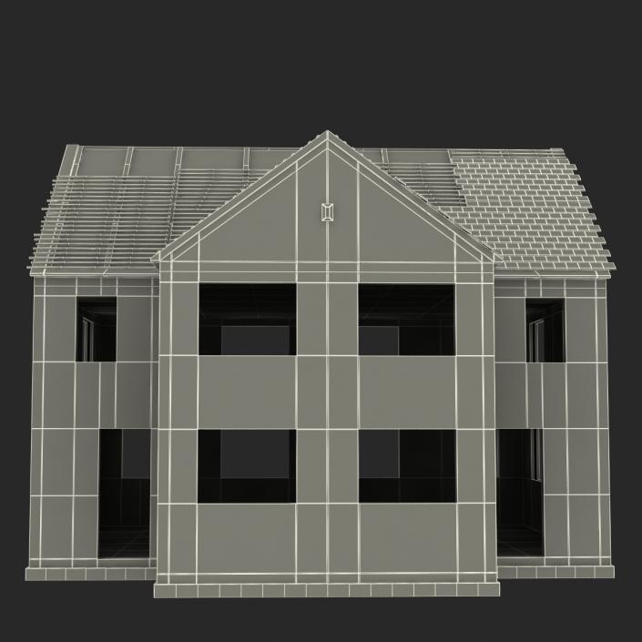 3D Private House Construction 3 model