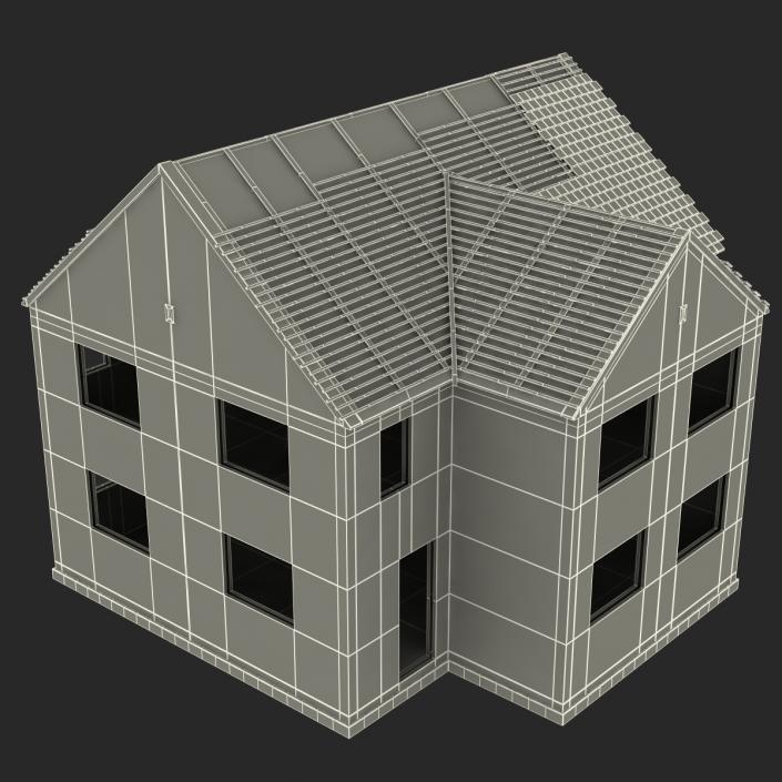 3D Private House Construction 3 model