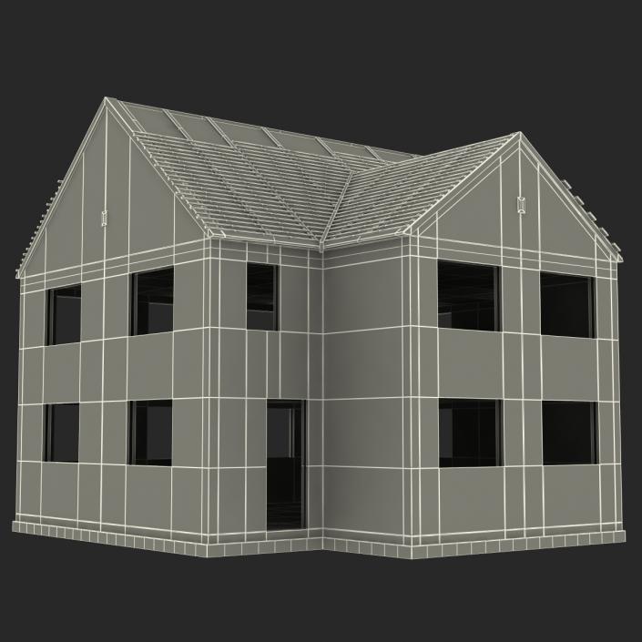 3D Private House Construction 3 model