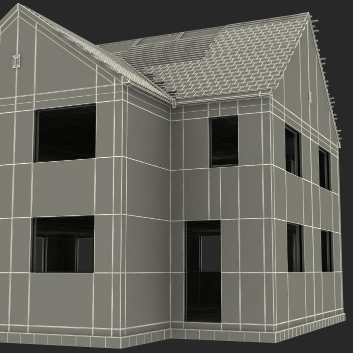 3D Private House Construction 3 model