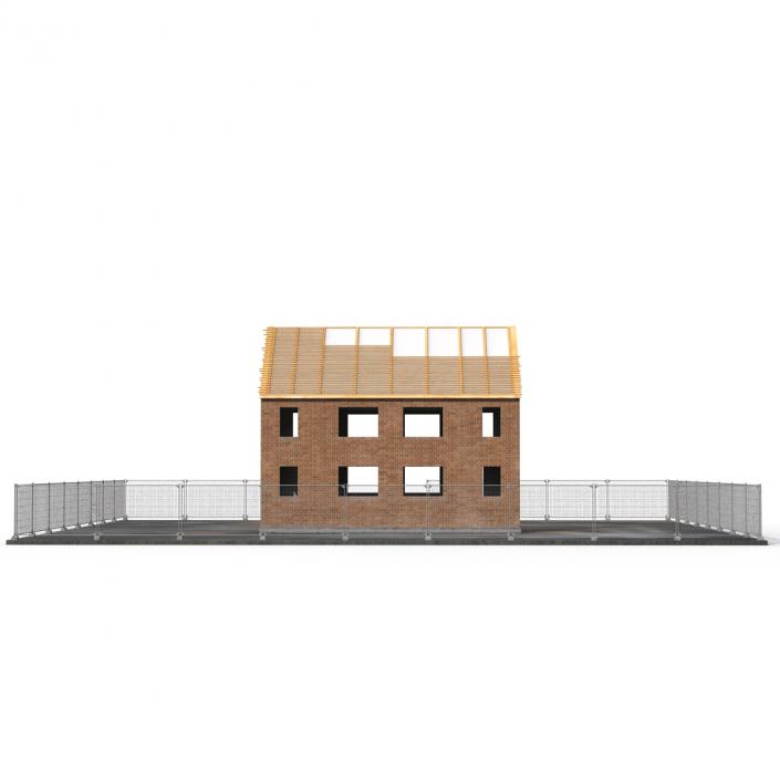 3D Private House Construction 4 model