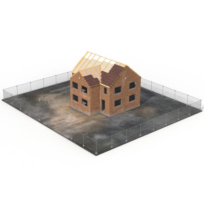 3D Private House Construction 4 model