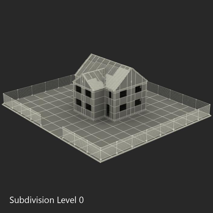 3D Private House Construction 4 model