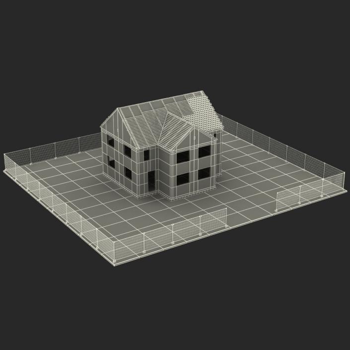 3D Private House Construction 4 model